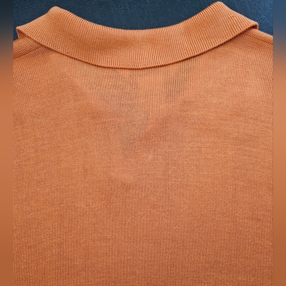 Vintage - Silk Austin Reed 2 Ply Orange Polo Jersey - Size XL - NWOT +1 Free - Picture 11 of 15